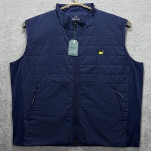 Masters Tech Vest Mens 4XL Navy Blue Augusta National Quilted Puff Full Zip ANGC